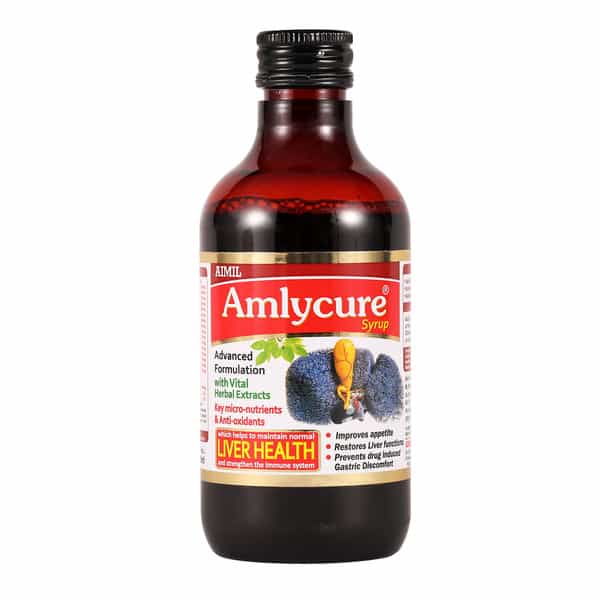 Aimil Amlycure Syrup 200Ml | Liver Health Protector | Metabolism Booster Syrup