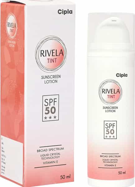 Rivela Tint Spf 50 Sunscreen Lotion 50 Ml