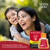 Seven Seas Original Cod Liver Oil | For Immunity |Brain | Bone Health | Pure Omega 3 | 500 Capsules