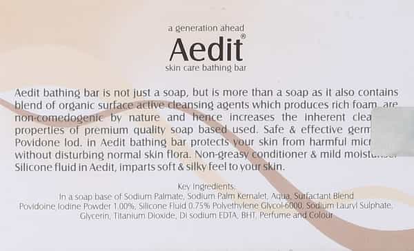 Aedit Skin Care Bathing Soap 125Gm