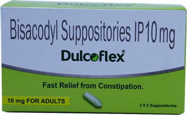 Dulcoflex 10mg Suppository For Adults - 5'S