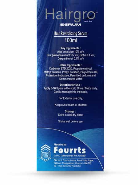 Hairgro Bottle Of 100Ml Serum