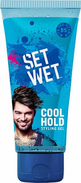 Set Wet Hair Gel For Men Cool Hold Medium Hold No Alcohol No Sulphate 50Ml