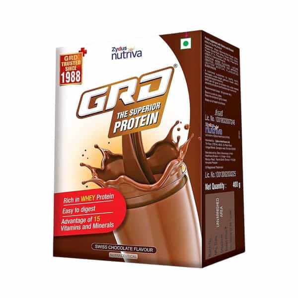 Grd | Whey Protein | Chocolate | Refill 400 Gm Oral Powder