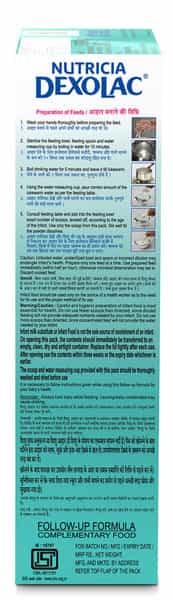 Dexolac Stage 2 Follow-Up Formula (6 To 12 Months) Box Of 400Gm