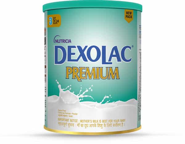 Dexolac Premium Stage 3 Follow-Up Infant Formula (After 12 Months Upto 24 Months) Tin Of 400 G