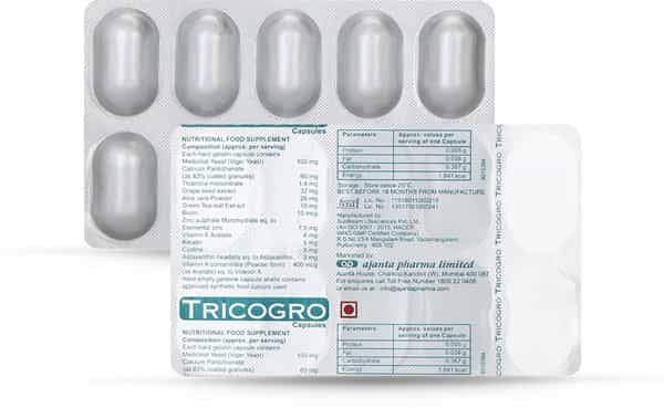 Tricogro Strip Of 10 Capsules