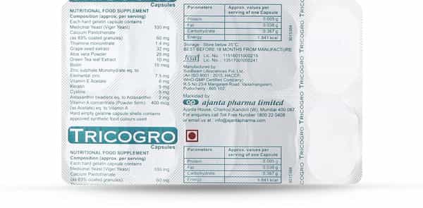Tricogro Strip Of 10 Capsules