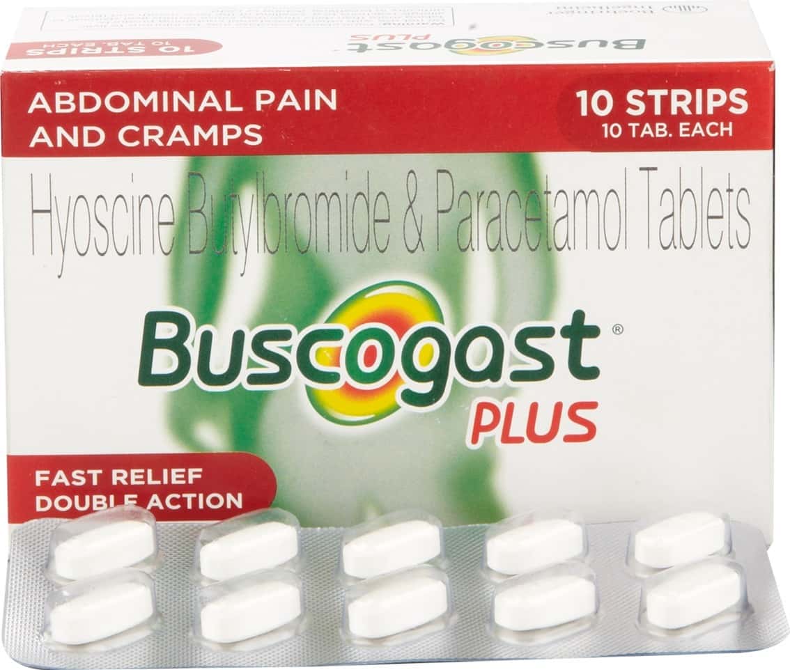 Buy BUSCOGAST PLUS STOMACH PAIN SPECIALIST STRIP OF 10 TABLETS Online