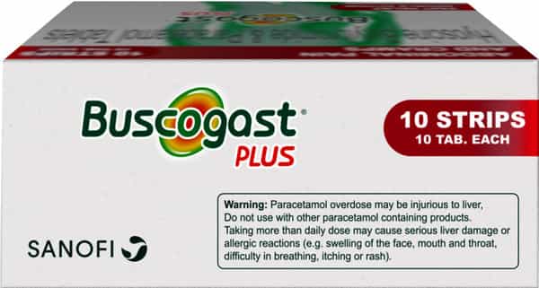 Buscogast Plus Stomach Pain Specialist - Strip Of 10 Tablets