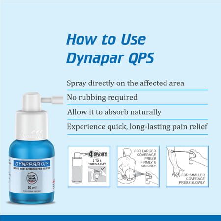 Dynapar Qps Pain Relief Spray For Back | Knee | Muscle & Joint Pain - 30 Ml