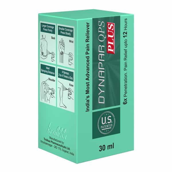 Dynapar Qps Plus Pain Relief Spray For Back | Knee | Muscle & Joint Pain - 30 Ml