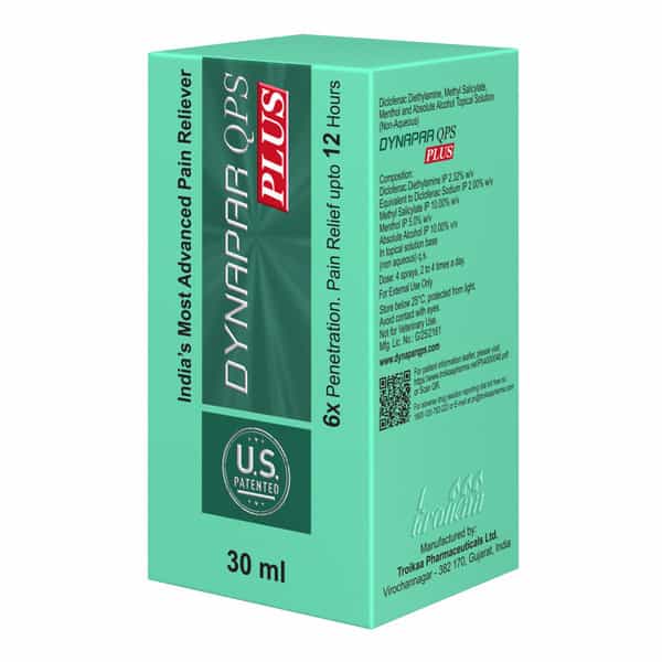 Dynapar Qps Plus Pain Relief Spray For Back | Knee | Muscle & Joint Pain - 30 Ml