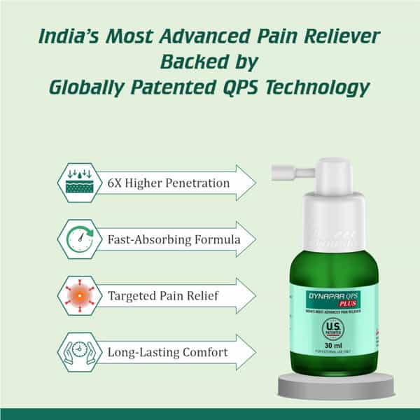Dynapar Qps Plus Pain Relief Spray For Back | Knee | Muscle & Joint Pain - 30 Ml