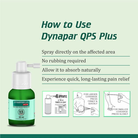 Dynapar Qps Plus Pain Relief Spray For Back | Knee | Muscle & Joint Pain - 30 Ml
