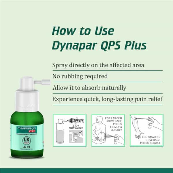 Dynapar Qps Plus Pain Relief Spray For Back | Knee | Muscle & Joint Pain - 30 Ml