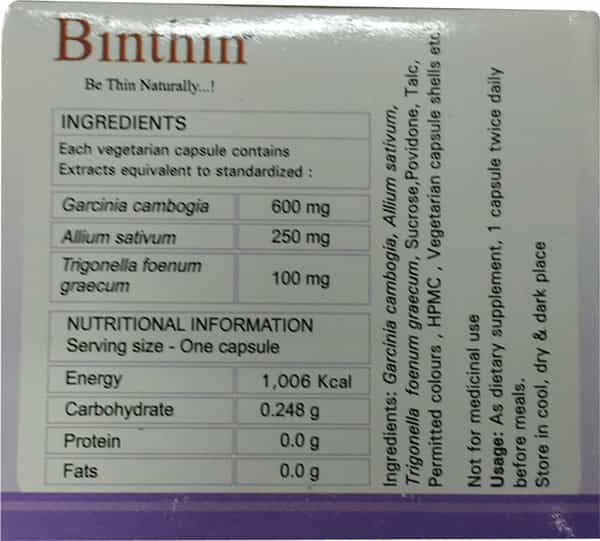 Binthin Capsules 10`S