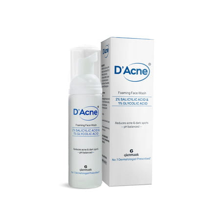 D Acne Face Wash Foaming Salicylic Acid Bottle Of 60 Ml
