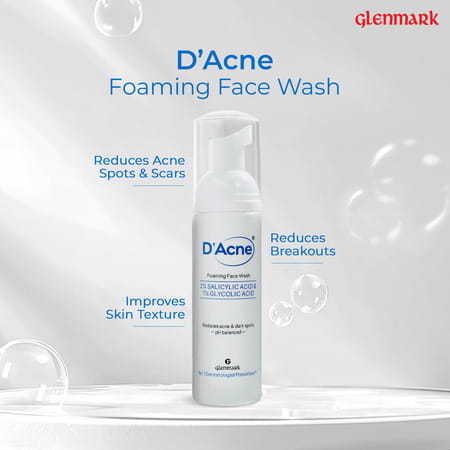 D Acne Face Wash Foaming Salicylic Acid Bottle Of 60 Ml