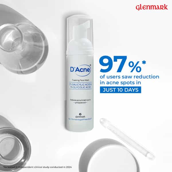 D Acne Face Wash Foaming Salicylic Acid Bottle Of 60 Ml