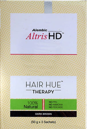 Altris Hd Hair Hue Therapy Dark Brown Colour 3 X 50 Gm