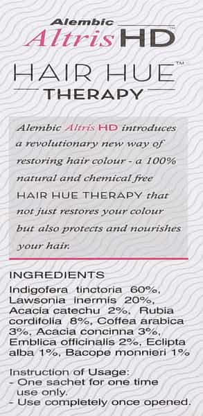 Altris Hd | Hair Hue Therapy | Soft Black Hair Colour | 50 Gm | Pack Of 3
