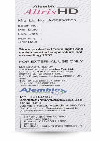 Altris Hd | Hair Hue Therapy | Soft Black Hair Colour | 50 Gm | Pack Of 3