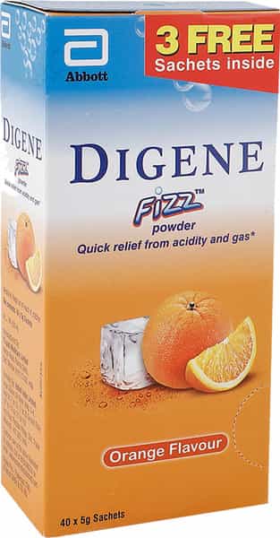 Digene Fizz Orange Antacid Sachet Of 5 G