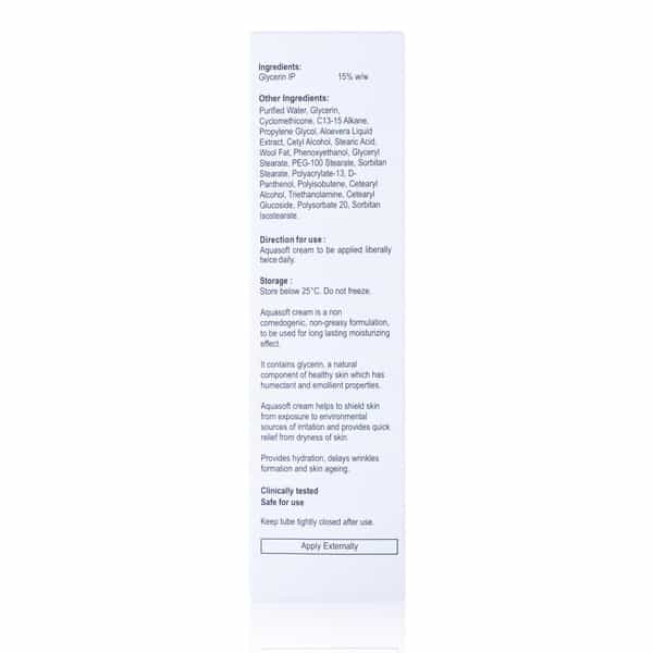 Aquasoft 15% Moisturise Tube Of 60Gm Cream