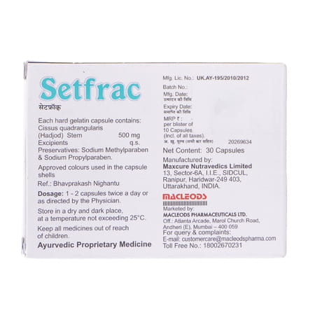 Setfrac 500mg Strip Of 10 Capsules