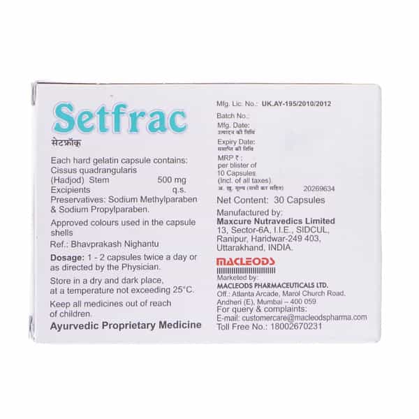Setfrac 500Mg Strip Of 10 Capsules