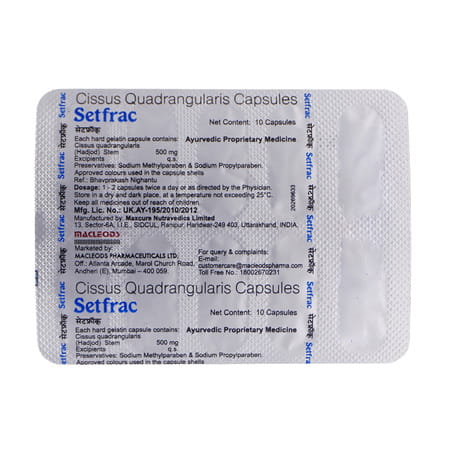 Setfrac 500mg Strip Of 10 Capsules