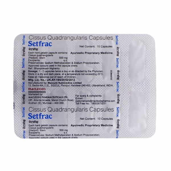 Setfrac 500Mg Strip Of 10 Capsules