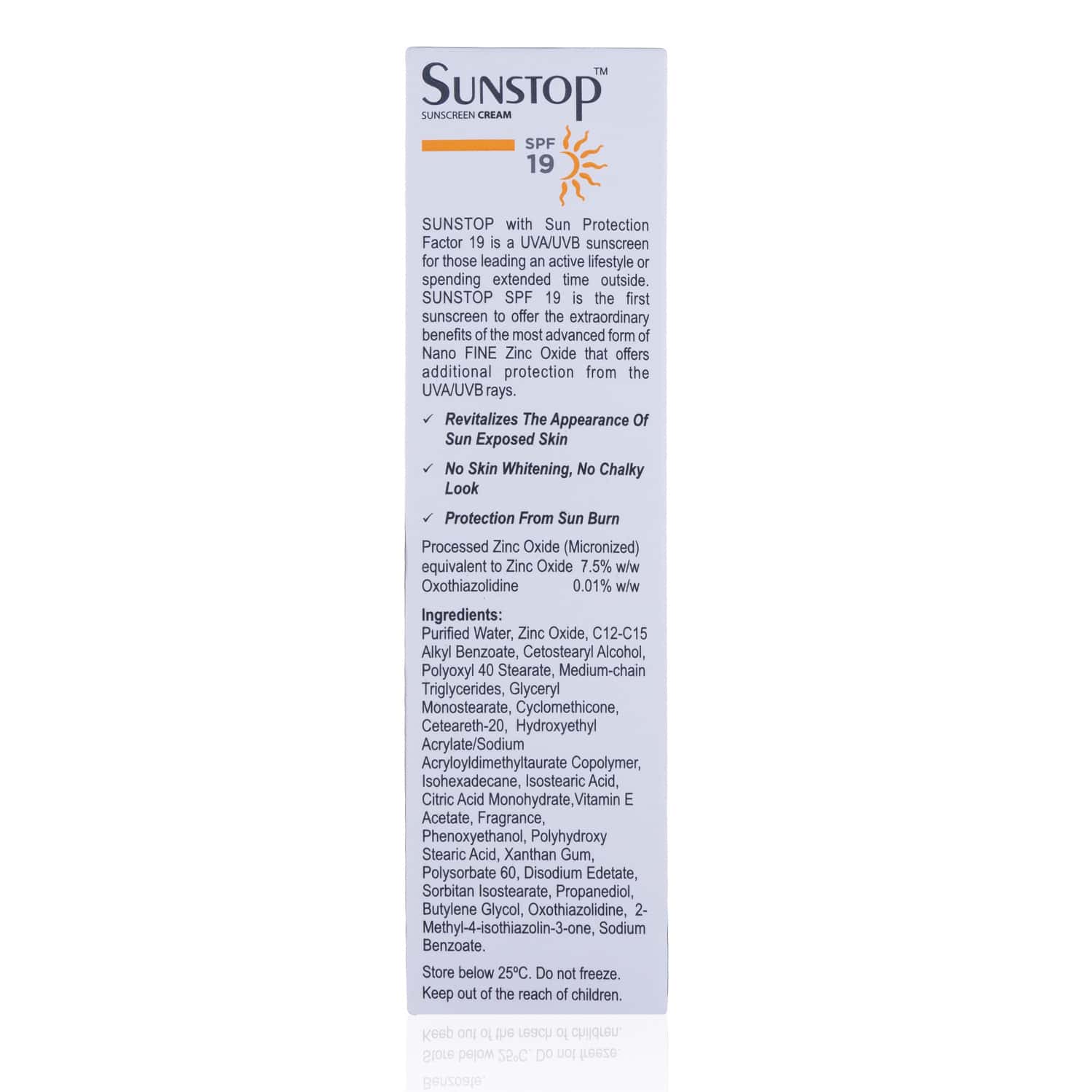 SUNSTOP SPF19 SUNSCREEN CREAM 60 GM