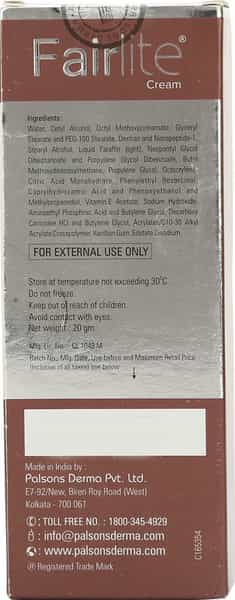 Fairlite Cream 20Gm
