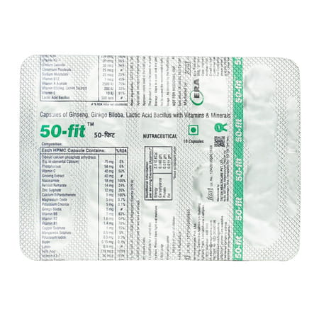 50 Fit Strip Of 10 Capsules