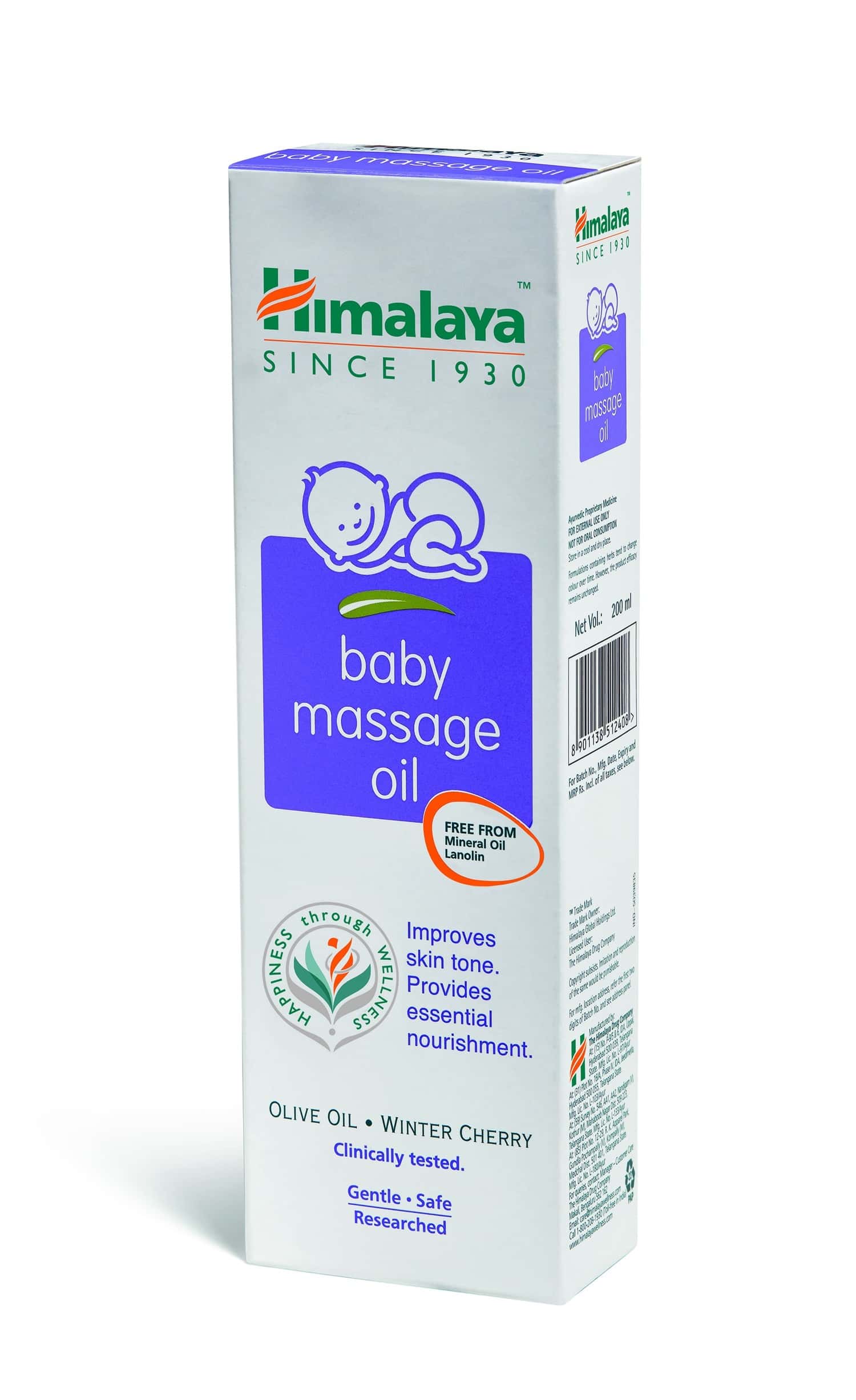 Buy Himalaya Baby Massage Body Oil Bottle Of 200 Ml Online at Flat 18