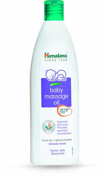 Himalaya Baby Massage Oil | Nourishes Skin & Protect From Dryness | Bottle | 200 Ml
