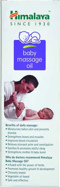 Himalaya Baby Massage Oil | Nourishes Skin & Protect From Dryness | Bottle | 200 Ml