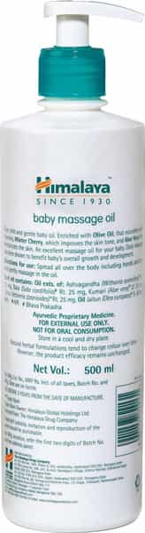 Himalaya Baby Massage Body Oil Bottle Of 500 Ml