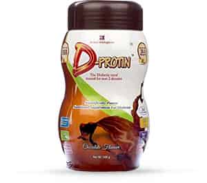 D-Protein Powder | Diabetes Care | Chocolate | Jar | 500 Gm