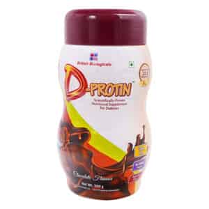 D-protin Powder | Diabetes Care | Chocolate | Jar | 500 Gm