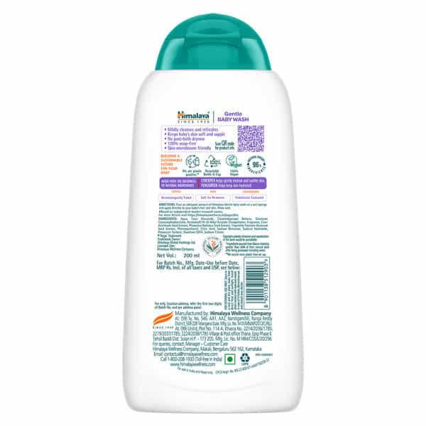Himalaya Baby Gentle Baby Wash Bottle Of 200 Ml