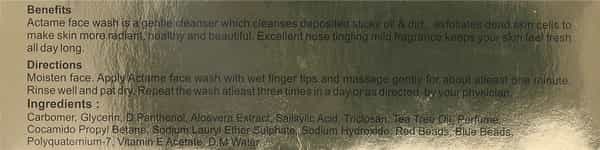 Actame Face Wash 70Gm