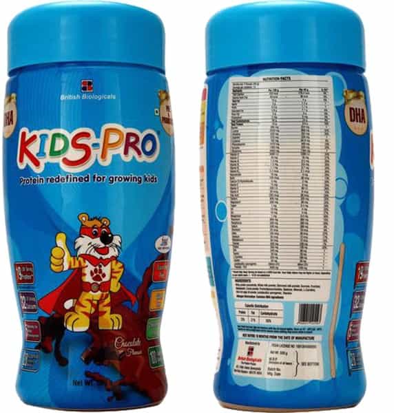 Kids Pro Chocolate Flavour Powder 500 Gm