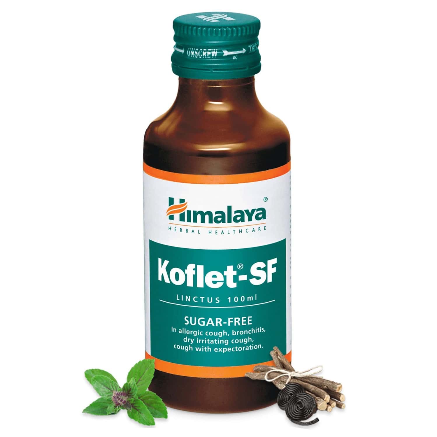 Himalaya Koflet Sf Licorice & Holy Basil Sugar Free Bottle Of 100ml Linctus