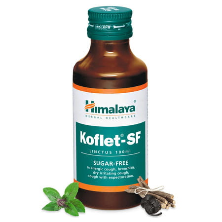 Himalaya Koflet Sf Licorice & Holy Basil Sugar Free Bottle Of 100ml Linctus