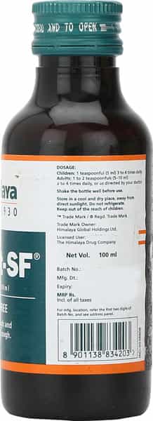 Himalaya Koflet Sf Licorice & Holy Basil Sugar Free Bottle Of 100Ml Linctus