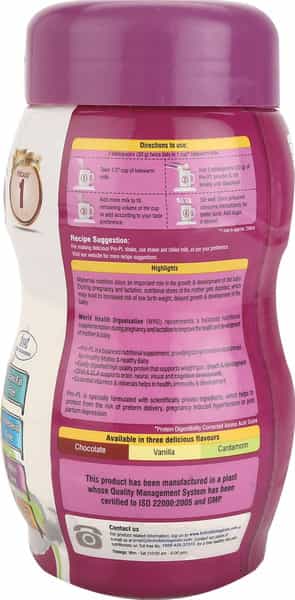 Pro-Pl Protein Powder For Pregnancy & Lactation | Cardamom Flavour | Jar 500 Gm