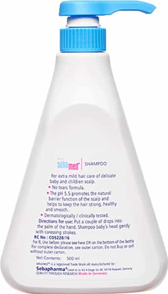 Sebamed Baby Shampoo 500Ml|Ph 5.5| Camomile|Natural|No Tears Formula|For Delicate Scalp